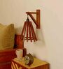 Funnel Wooden Novelty Wall Light (Natural Wood)