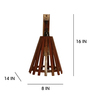 Funnel Wooden Novelty Wall Light (Natural Wood)