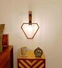 Hexad L Brown Solid Wood Wall Sconces