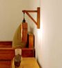 Hexad L Brown Solid Wood Wall Sconces