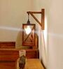 Symmetric Wooden Novelty Wall Light (Natural Wood)