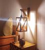 Symmetric Wooden Novelty Wall Light (Natural Wood)
