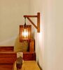 Ventus Wooden Novelty Wall Light (Natural Wood)