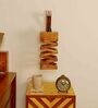 Wiggle L Brown Solid Wood Wall Sconces