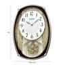 Brown Plastic Pendulum Clock
