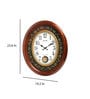 Brown Plastic Pendulum Wall Clock