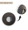 Brown Plastic (Set of 2) Wall Mirror