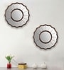 Brown Plastic (Set of 2) Wall Mirrors
