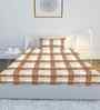 Brown Polycotton 1 Single Bedsheet with 1 Pillow Cover