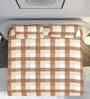Brown Polycotton 1 Super King Bedsheet with 2 Pillow Covers