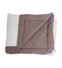 Brown Polycotton Solid 350 GSM Single Bed Reversible Quilted Comforter