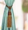 Brown Polyester (Set of 2) Curtain Tie Backs