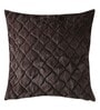Brown Textured Polyester 16 x 16 Inch Cushion Covers (Set of 2)