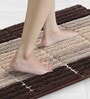 Brown Polyester 24X16 Inches Anti-Skid  Bath Mat