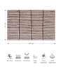 Brown Polyester 24X16 Inches Anti-Skid  Bath Mat