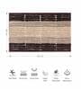 Brown Polyester 24X16 Inches Anti-Skid  Bath Mat