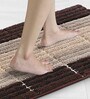 Brown Polyester 32X20 Inches Anti-Skid  Bath Mat