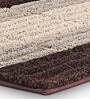 Brown Polyester 32X20 Inches Anti-Skid  Bath Mat