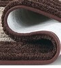 Brown Polyester 32X20 Inches Anti-Skid  Bath Mat