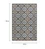 Brown Persian Polyester 5 ft x 7 ft Machine Made Carpet
