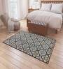 Brown Persian Polyester 5 ft x 7 ft Machine Made Carpet