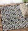 Brown Persian Polyester 5 ft x 7 ft Machine Made Carpet