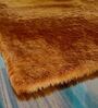 Brown Shaggy Polyester 5 ft x 7 ft Shaggy Carpet