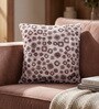 Brown Polyester Abstract 16x16 inches Cushion Cover