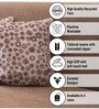 Brown Polyester Abstract 16x16 inches Cushion Covers Set of 5