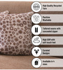 Brown Polyester Abstract 18x18 inches Cushion Covers Set of 2