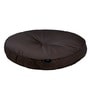 Brown Solid Polyester 22x22 Inches Floor Cushion