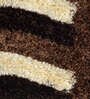Brown Abstract Polyester 24 x 16 Inches Anti Skid Door Mat