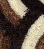 Brown Abstract Polyester 24 x 16 Inches Anti Skid Door Mat