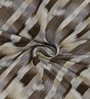 Brown Polyester Abstract 7ft Room Darkening Eyelet Door Curtains (2 Pc)
