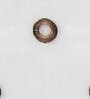 Brown Geometric Polyester 7 Ft Sheer Eyelet Door Curtain