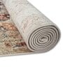 Brown Persian Polyester 6 ft x 9 ft Machine Made Carpet