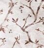 Brown Floral Polyester Blend 16 x 16 Inches Cushion Covers (Set of 5)