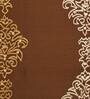 Brown Traditional Polyester Blend 16 x 16 Inches Cushion Cover