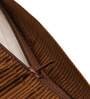 Brown Traditional Polyester Blend 16 x 16 Inches Cushion Cover