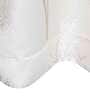 Cream Floral Polyester 5 Ft Light Filtering Eyelet Window Curtain