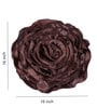 Brown Polyester Floral 40x40 inches Cushion Covers Set of 5