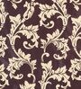 Brown Floral Polyester 5 Ft Semisheer Eyelet Window Curtains (Set of 2)
