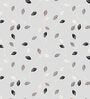 Brown Floral Polyester 7 Ft Sheer Eyelet Door Curtains (Set of 2)