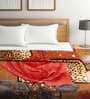 Multicolor Floral Polyester 950 GSM Double Bed Blanket