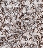 Brown Polyester Floral Light Filtering Eyelet 9 Feet Door Curtains (2 Pc)