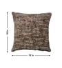 Brown Polyester Geometric 18x18 inches Cushion Covers Set of 2