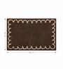 Brown Polyester Machine Made 60x40 cm Bath Mat