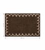 Brown Polyester Machine Made 60x40 cm Bath Mat