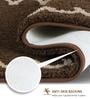 Brown Polyester Machine Made 60x40 cm Bath Mat