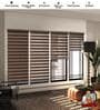 Brown Polyester Solid 108 X 48 inches Semisheer Zebra Blind